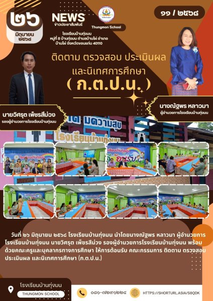ติดคาม ตรวจสอบ ประเมินผล และนิเทศการศึกษา